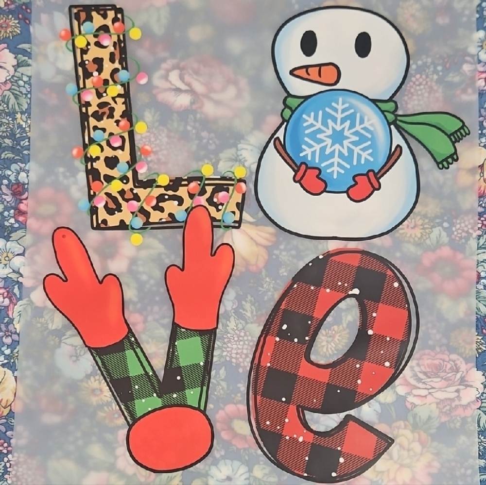 Festive LOVE Holiday DTF